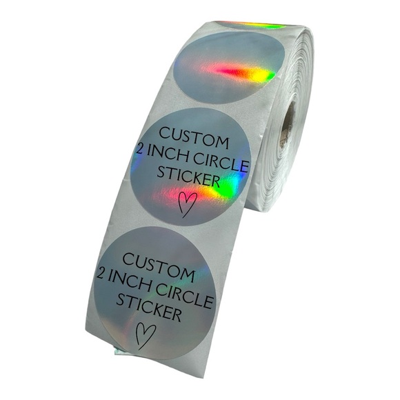 Custom Logo Stickers 2” Round Personalized Labels for Small Business Sticker - Picture 10 of 12